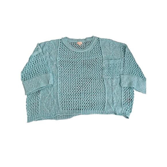 POL Oversized Teal Sweater- NWOT, Size Small - Picture 5 of 8